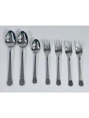 Stanley Roberts Rogers MARQUESA SCROLL Stainless Flatware Replacement Ornate Han